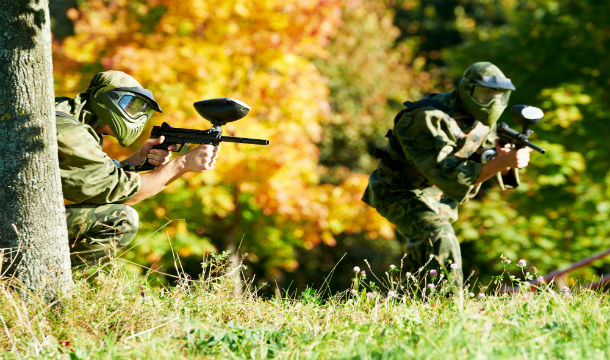 Reward your teenagers with a paintballing experience for ten people, Monaghan